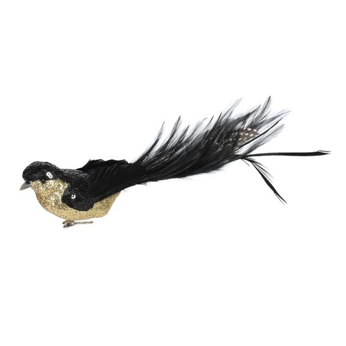 Uccellino piuma glitter