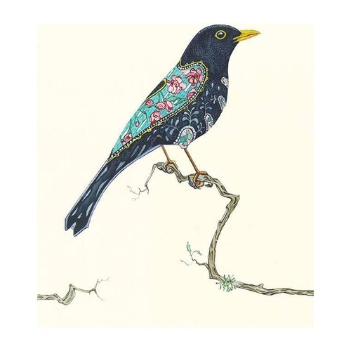 Carta black bird - black, di