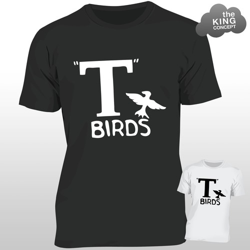 Birds shirt grease - t-shirt, nero