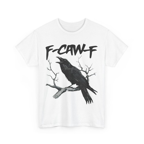 Maglietta black crow caw f - crow, f-caw-f