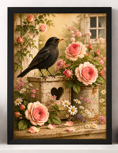 Black bird cottage - cottage, giardino
