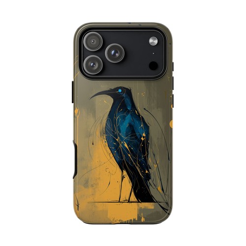 Cover telefono black bird crow - telefono,